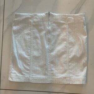 Free People White Pencil Cargo Mini Skirt